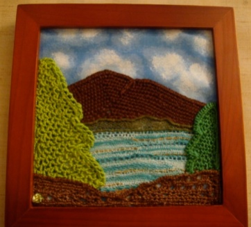 California Landscape Designed by Nancy Evans for the Needle Lace Class at I.O.L.I. convention 2009 (Los Angeles, CA) Needle lace